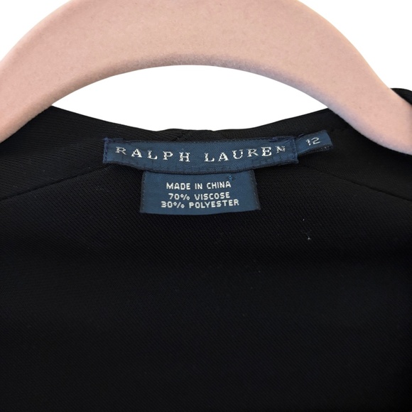 Ralph Lauren Black Sleeveless Maxi Dress Size 12 - Picture 2 of 6